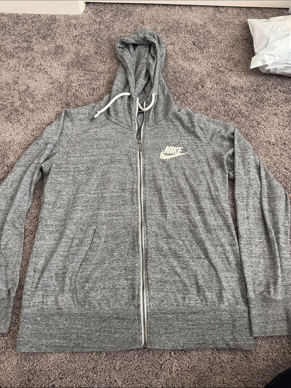 Nike Women’s Gray Zip-Up Hoodie Jacket
